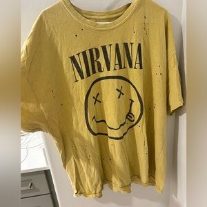 Nirvana band tee urban outfitters